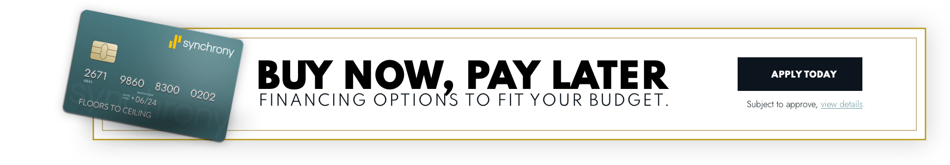 Buy now pay later | Floors & More Evanston