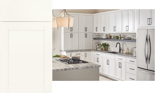 Kitchen white cabinets | Floors & More Evanston
