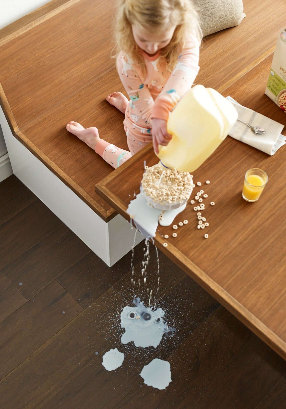 Milk spill cleaning | Floors & More Evanston